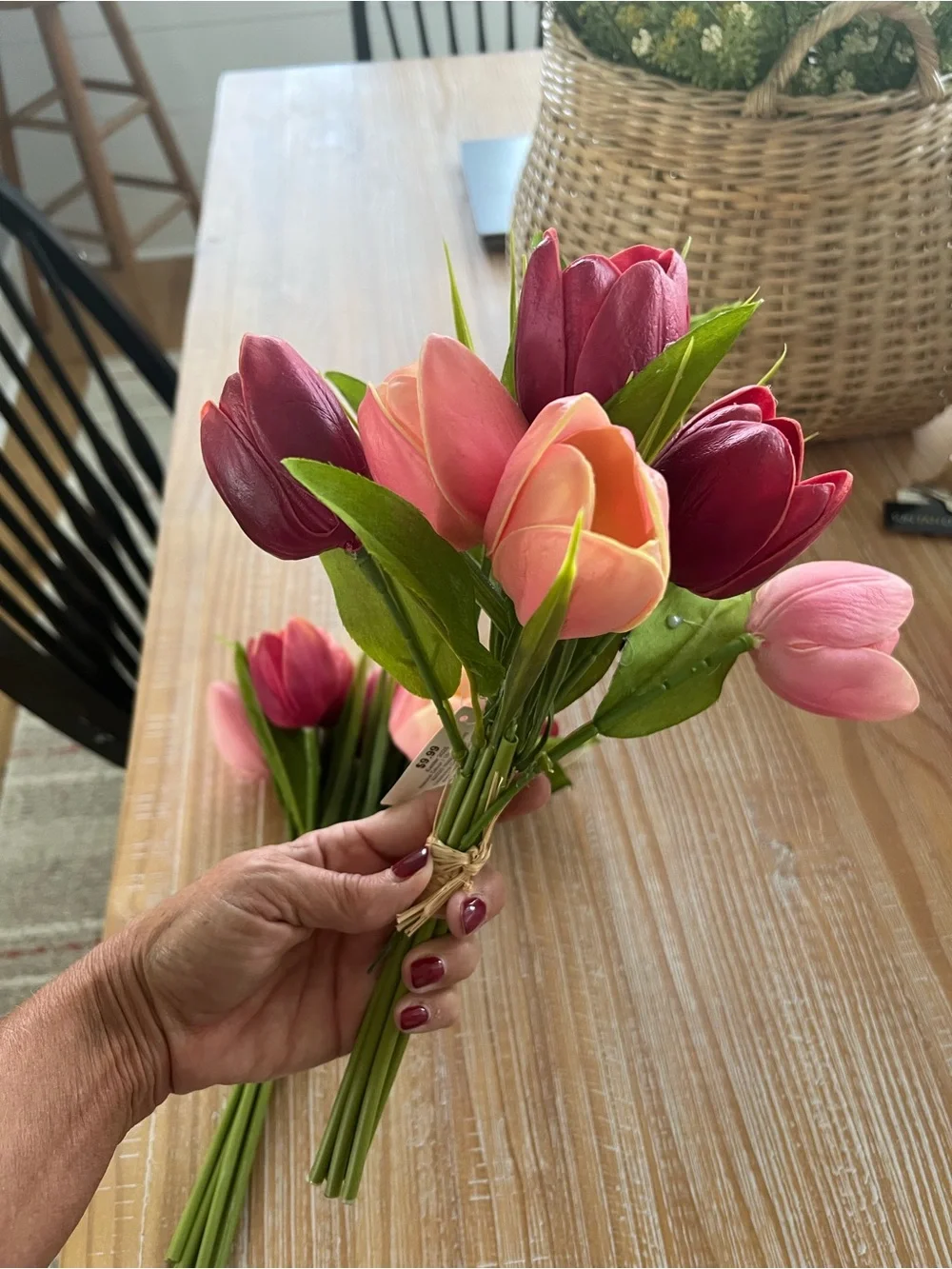 NWT 2 artificial stems tulips